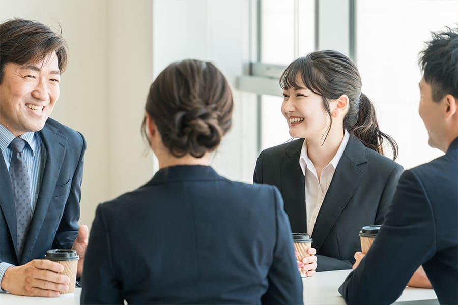 人間関係の良好な職場